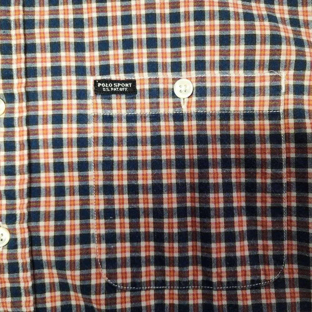 RALPH LAUREN‎ POLO SPORT SHORT SLEEVE BUTTON DOWN SIZE L